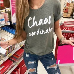 Chaos Coordinator graphic tee by LivLuvShop,size L